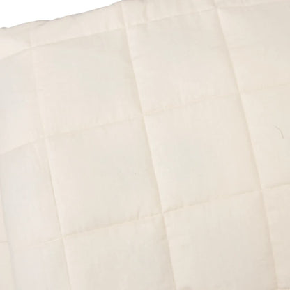 Berkfield Weighted Blanket Light Cream 120x180 cm 5 kg Fabric