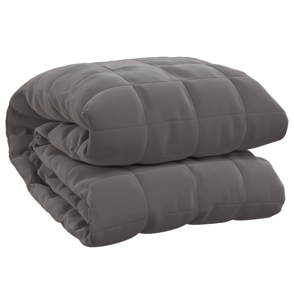 Berkfield Weighted Blanket Grey 120x180 cm 9 kg Fabric