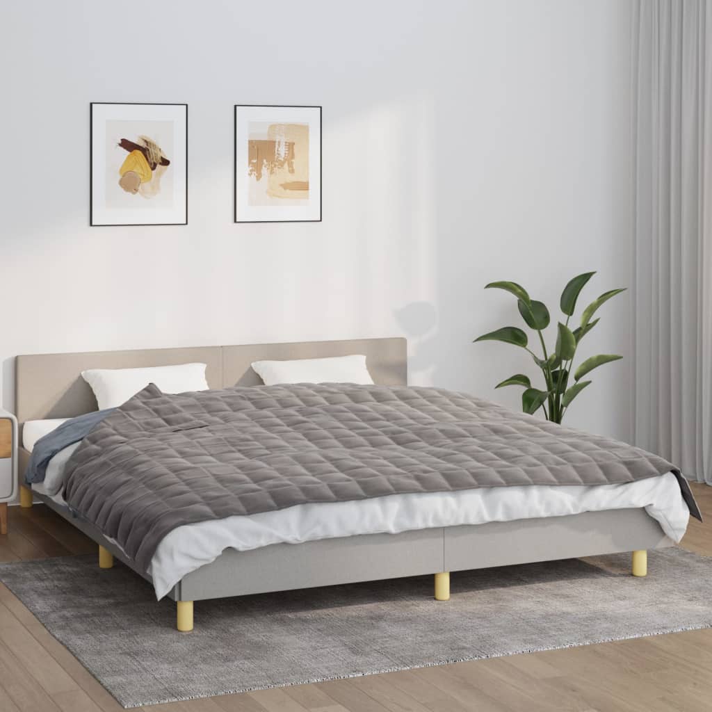 Berkfield Weighted Blanket Grey 155x220 cm 7 kg Fabric