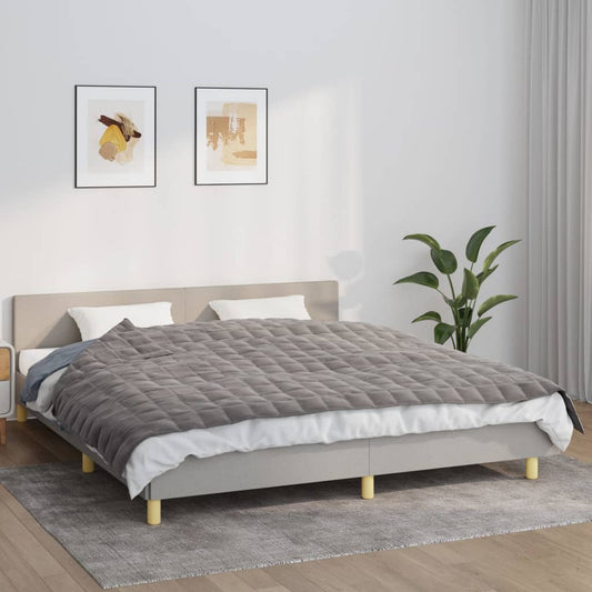 Berkfield Weighted Blanket Grey 155x220 cm 7 kg Fabric