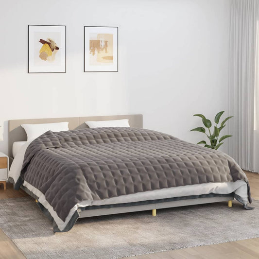 Berkfield Weighted Blanket Grey 235x290 cm 11 kg Fabric
