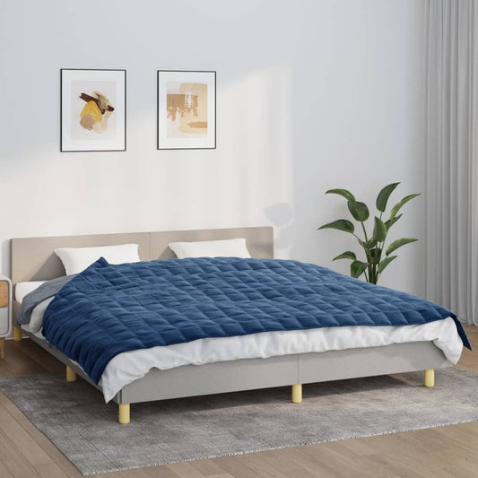 Berkfield Weighted Blanket Blue 155x220 cm 7 kg Fabric
