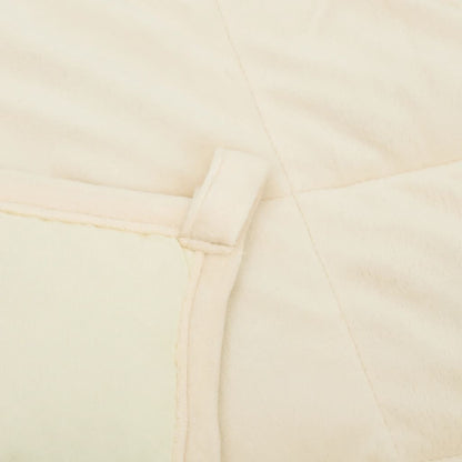 Berkfield Weighted Blanket Light Cream 200x225 cm 9 kg Fabric