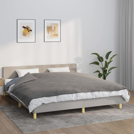 Berkfield Weighted Blanket with Cover Grey 155x220 cm 7 kg Fabric