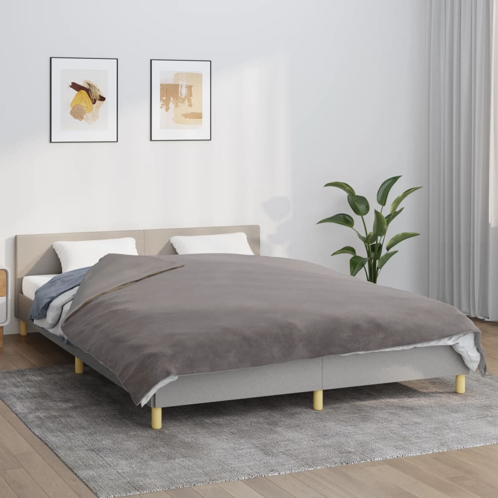 Berkfield Weighted Blanket with Cover Grey 200x225 cm 13 kg Fabric