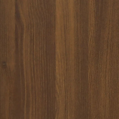 Berkfield Sink Cabinet with Built-in Basin Brown Oak Engineered Wood