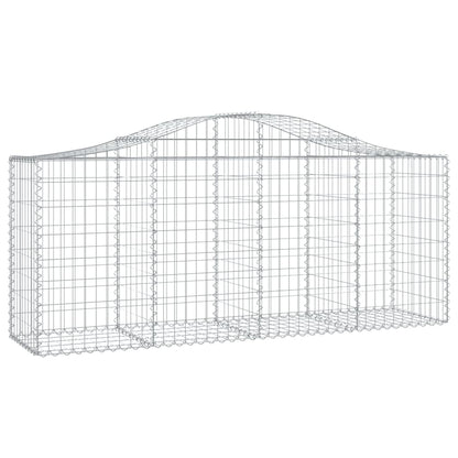 Berkfield Arched Gabion Basket 200x50x80/100 cm Galvanised Iron