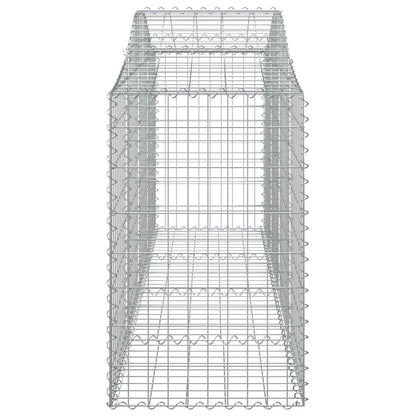 Berkfield Arched Gabion Basket 200x50x80/100 cm Galvanised Iron