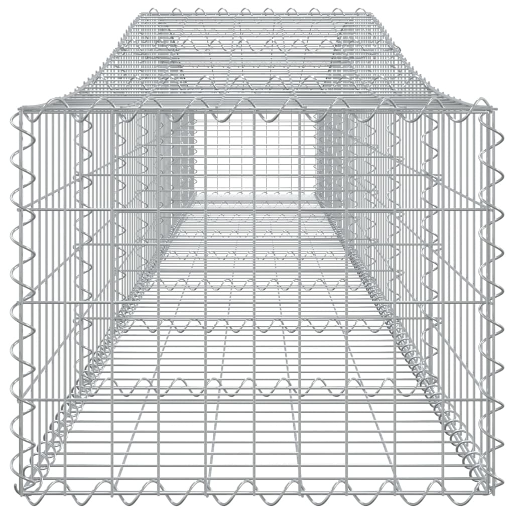 Berkfield Arched Gabion Basket 400x50x40/60 cm Galvanised Iron