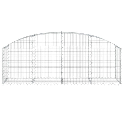 Berkfield Arched Gabion Basket 200x50x60/80 cm Galvanised Iron