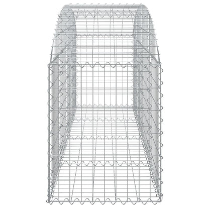 Berkfield Arched Gabion Basket 200x50x60/80 cm Galvanised Iron