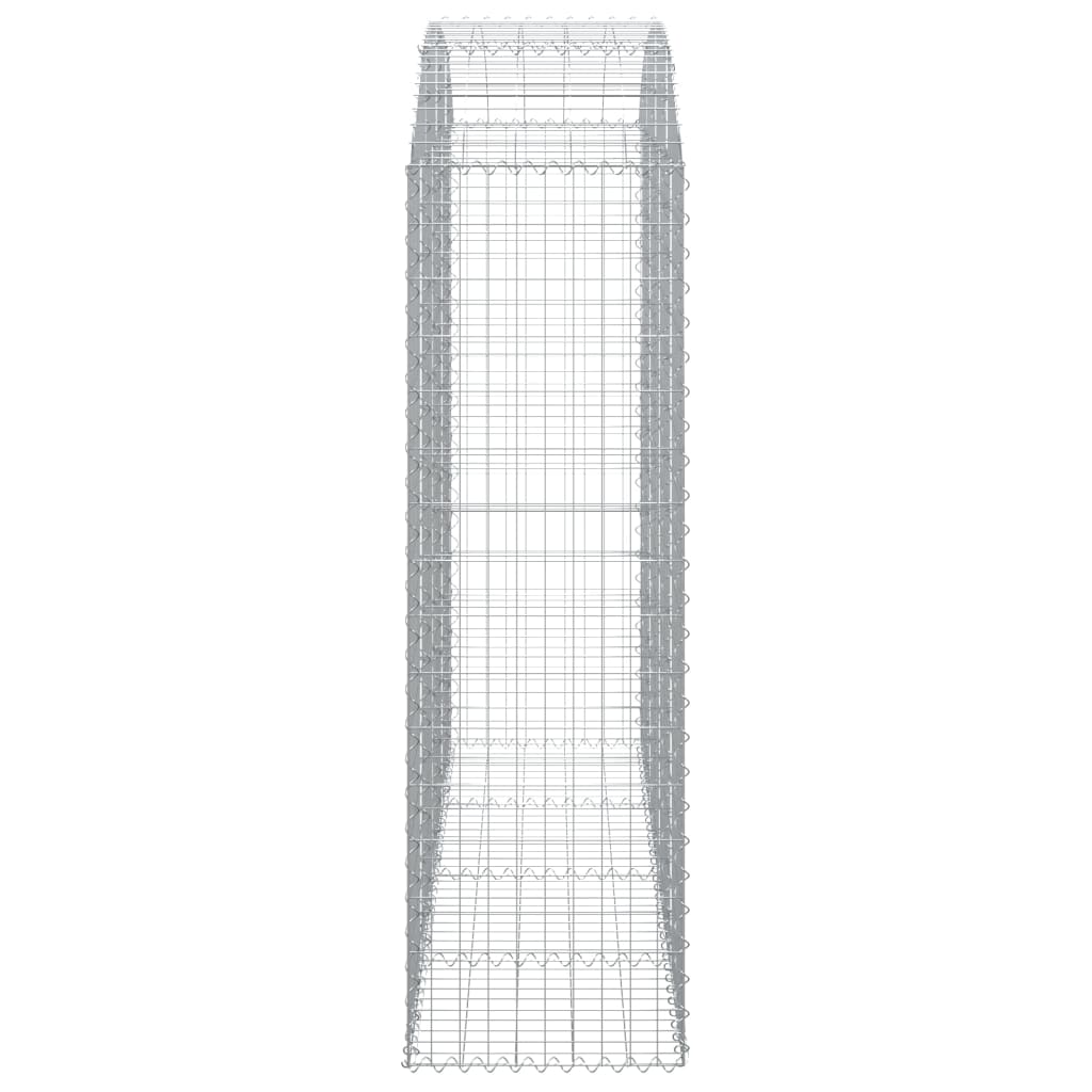 Berkfield Arched Gabion Basket 200x50x160/180 cm Galvanised Iron