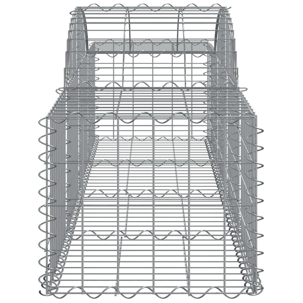Berkfield Arched Gabion Basket 200x50x40/60 cm Galvanised Iron