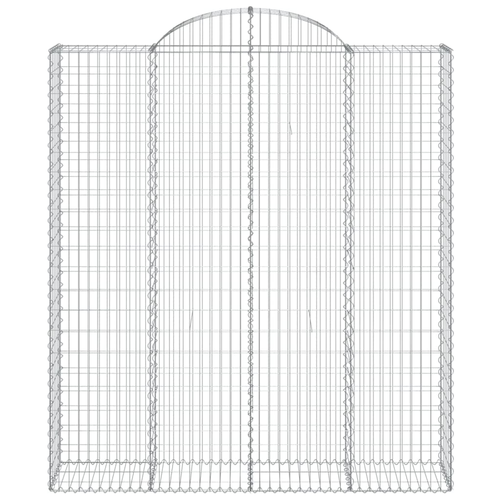 Berkfield Arched Gabion Basket 200x50x220/240 cm Galvanised Iron