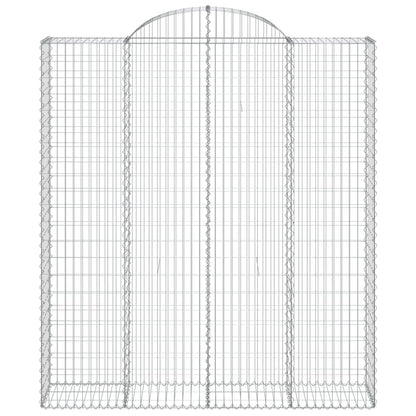 Berkfield Arched Gabion Basket 200x50x220/240 cm Galvanised Iron