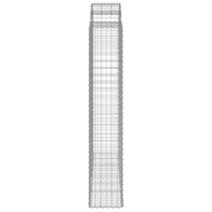 Berkfield Arched Gabion Basket 200x50x220/240 cm Galvanised Iron