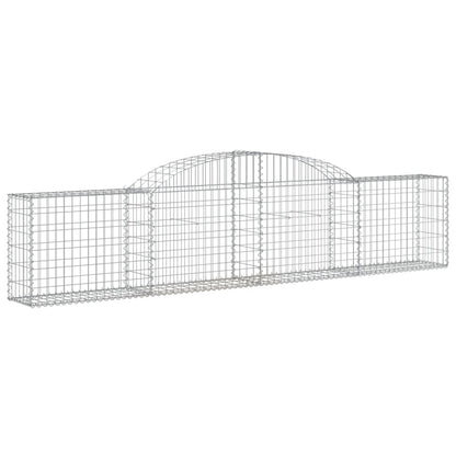 Berkfield Arched Gabion Basket 300x30x60/80 cm Galvanised Iron