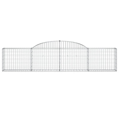 Berkfield Arched Gabion Basket 300x30x60/80 cm Galvanised Iron