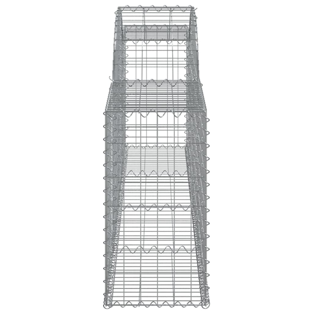 Berkfield Arched Gabion Basket 300x30x60/80 cm Galvanised Iron