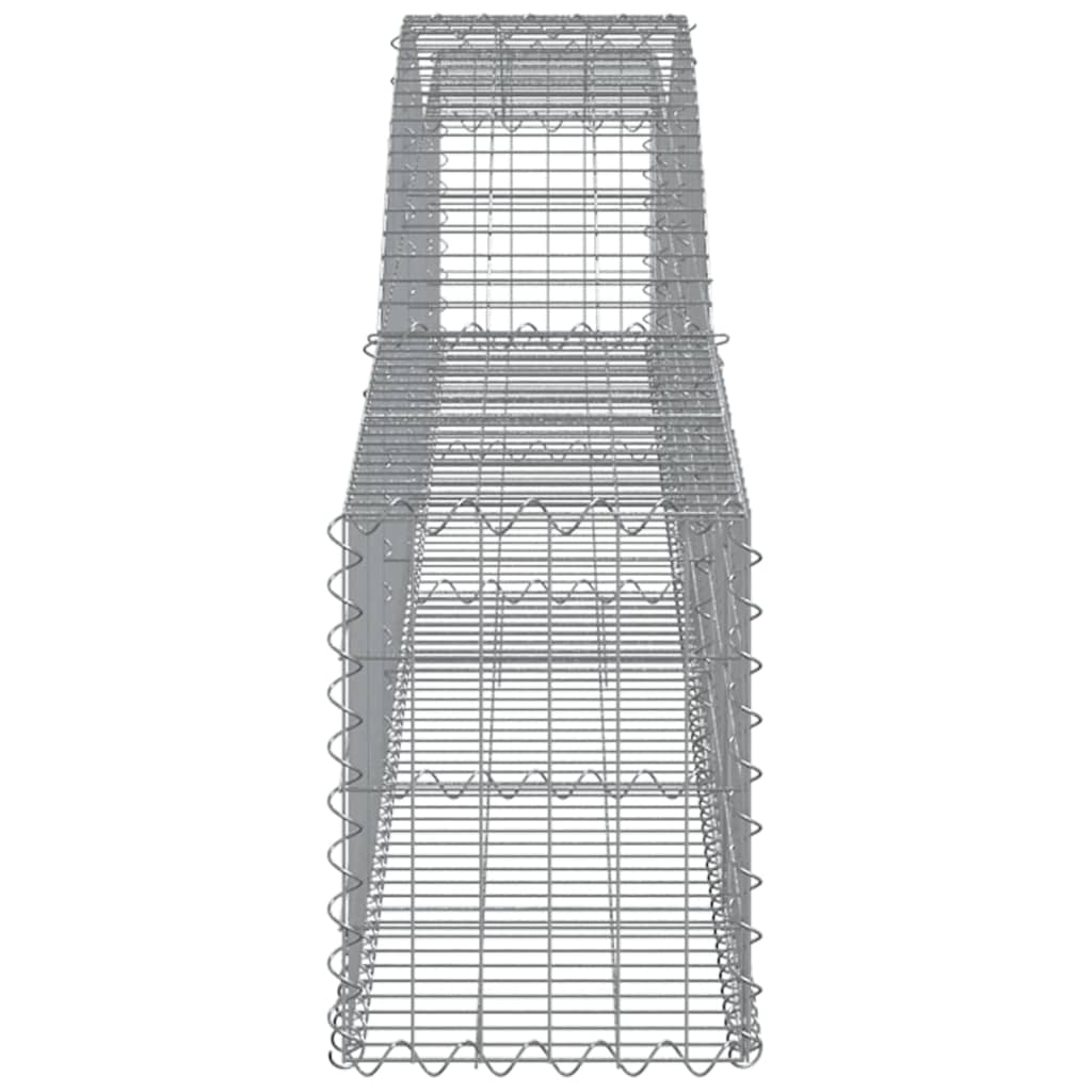 Berkfield Arched Gabion Basket 400x30x40/60 cm Galvanised Iron