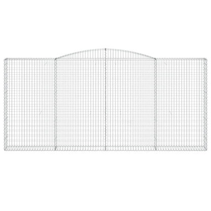 Berkfield Arched Gabion Basket 400x30x180/200 cm Galvanised Iron