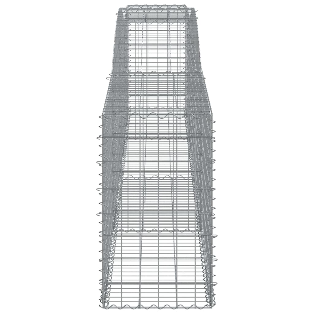 Berkfield Arched Gabion Basket 400x50x80/100 cm Galvanised Iron