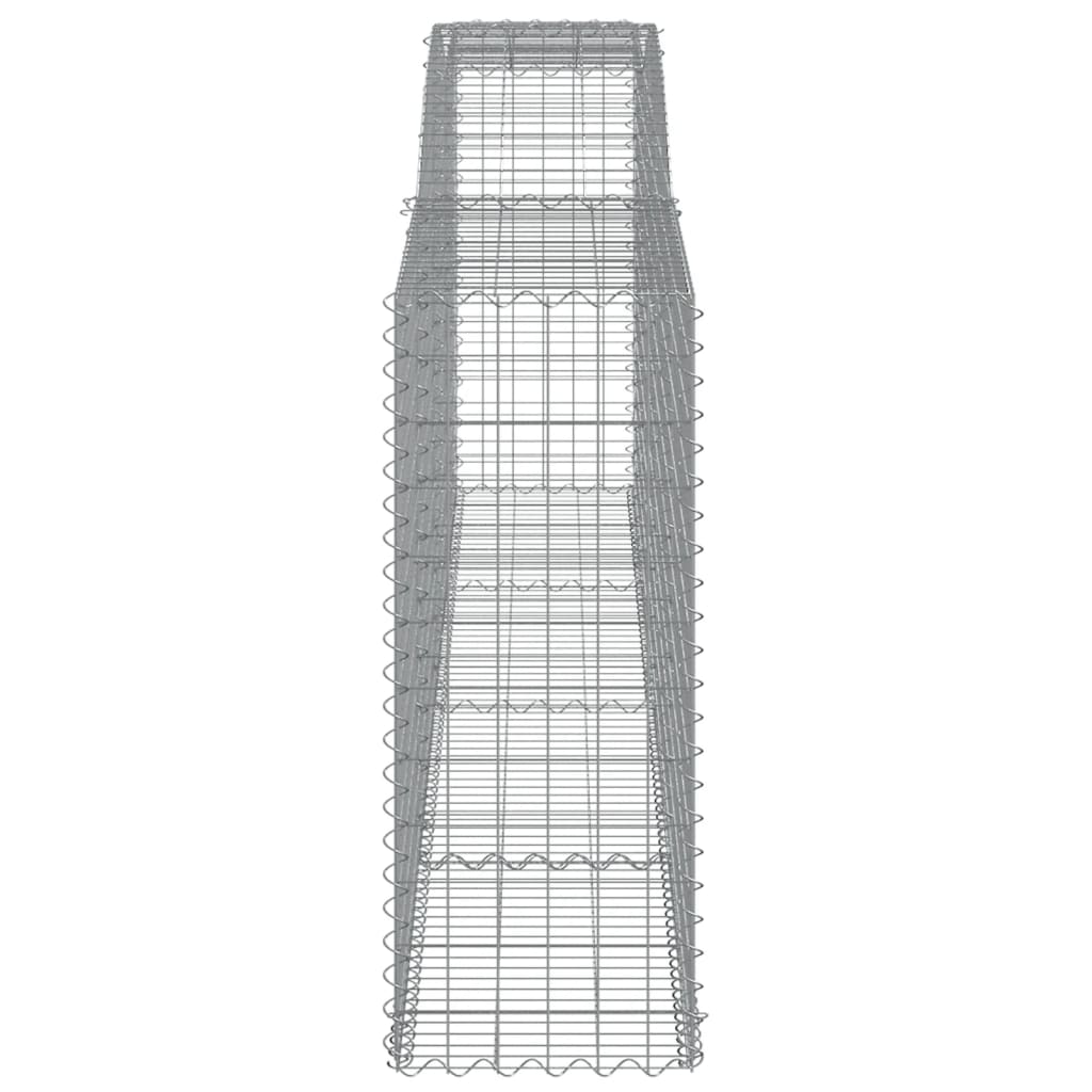 Berkfield Arched Gabion Basket 400x50x120/140 cm Galvanised Iron