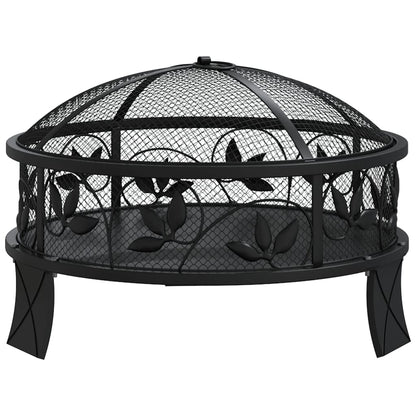 Berkfield Fire Pit with Poker 50 cm XXL Steel