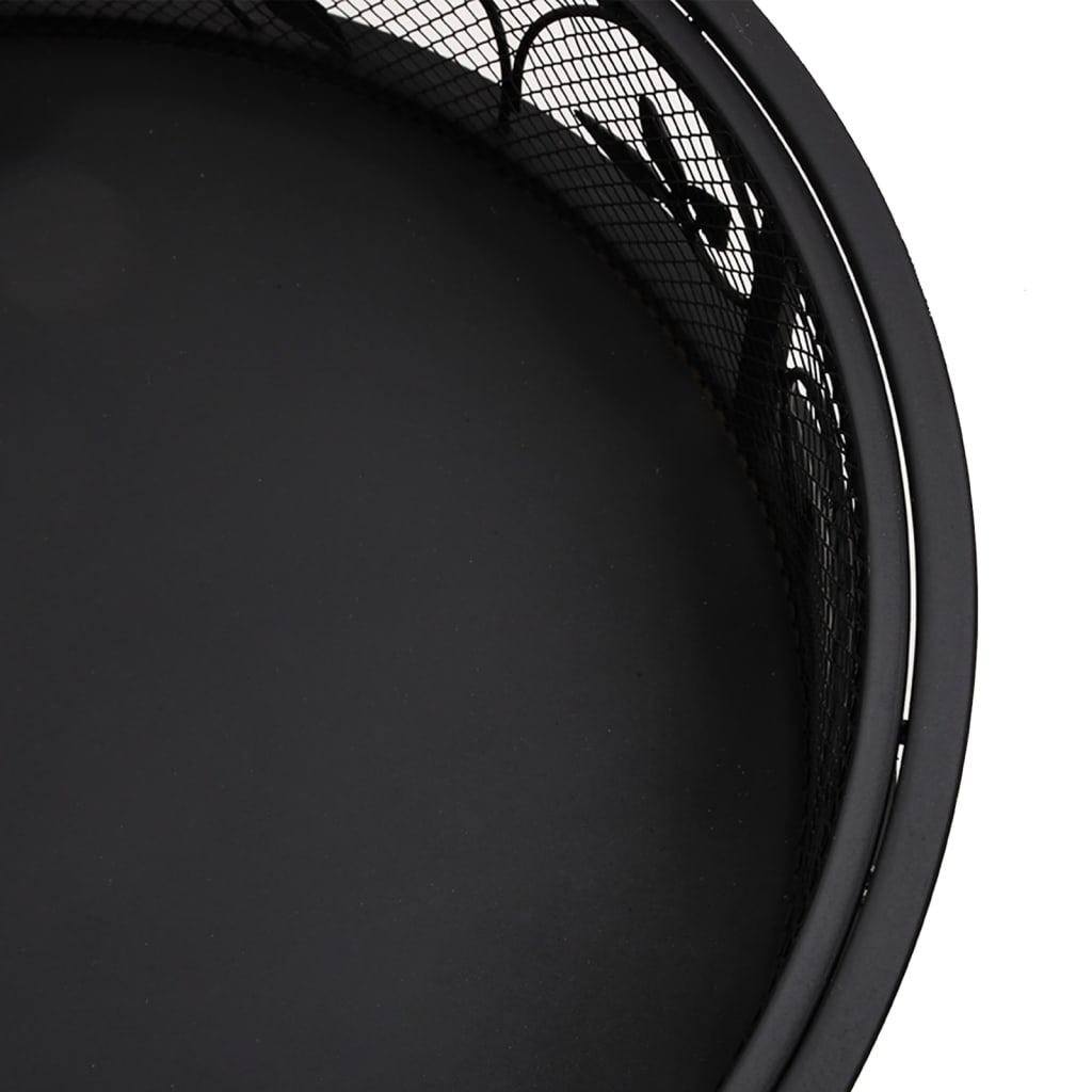 Berkfield Fire Pit with Poker 50 cm XXL Steel