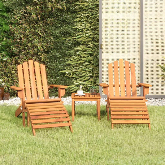 Berkfield 3 Piece Adirondack Garden Lounge Set Solid Wood Acacia