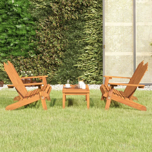 Berkfield 3 Piece Adirondack Garden Lounge Set Solid Wood Acacia