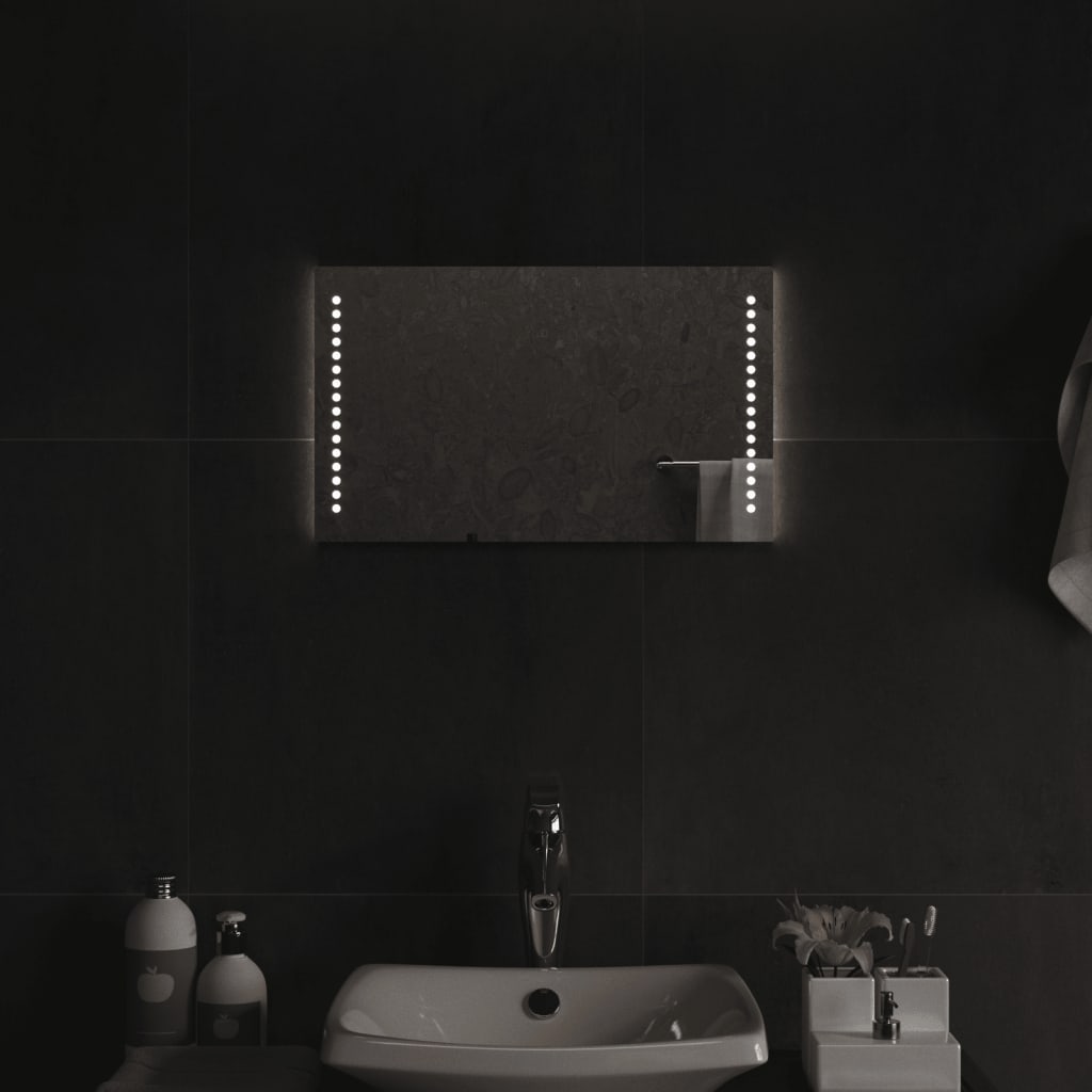 Berkfield LED Bathroom Mirror 30x50 cm