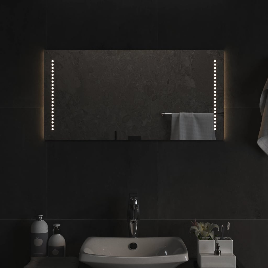 Berkfield LED Bathroom Mirror 40x80 cm