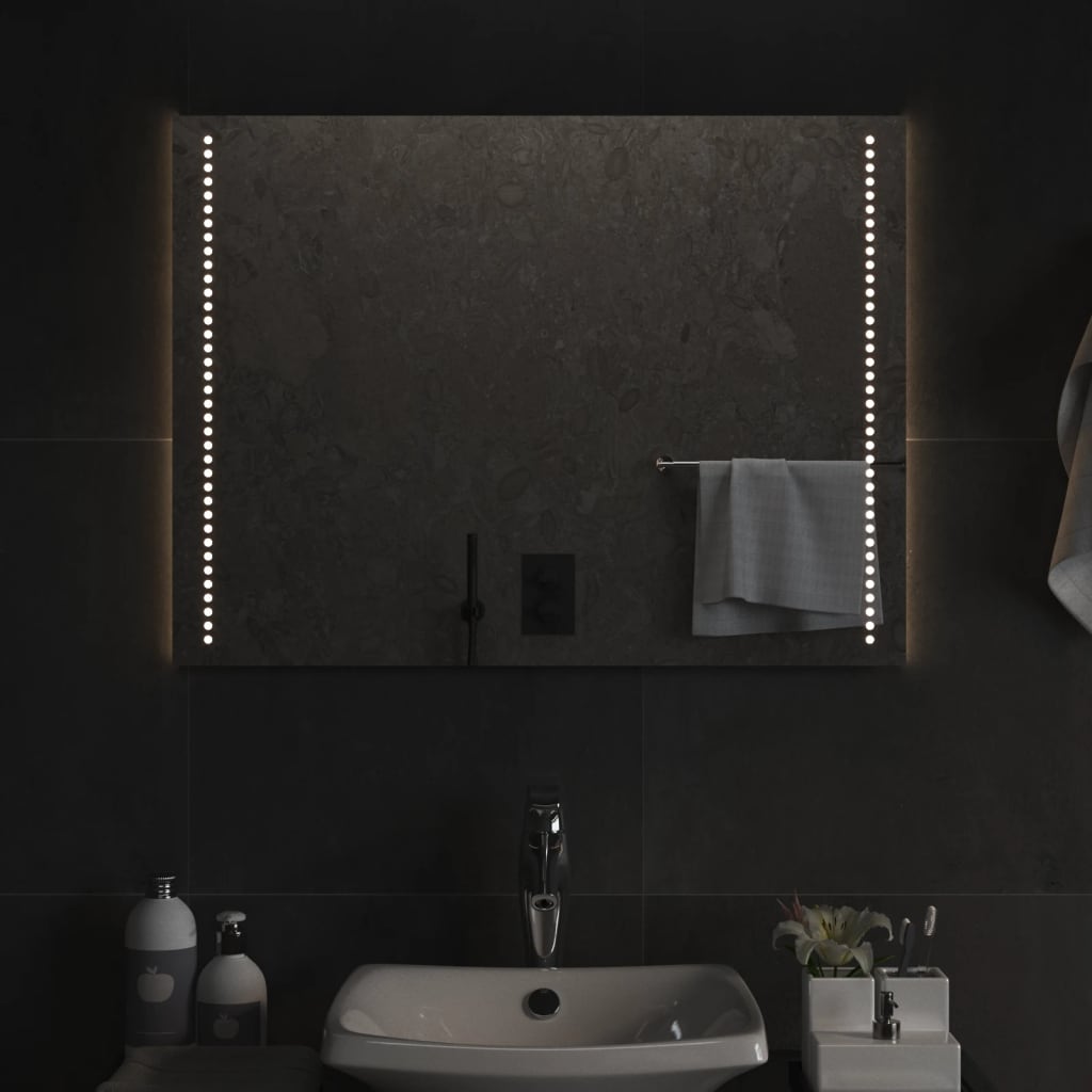 Berkfield LED Bathroom Mirror 60x80 cm