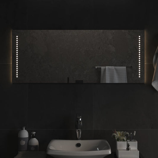 Berkfield LED Bathroom Mirror 40x100 cm
