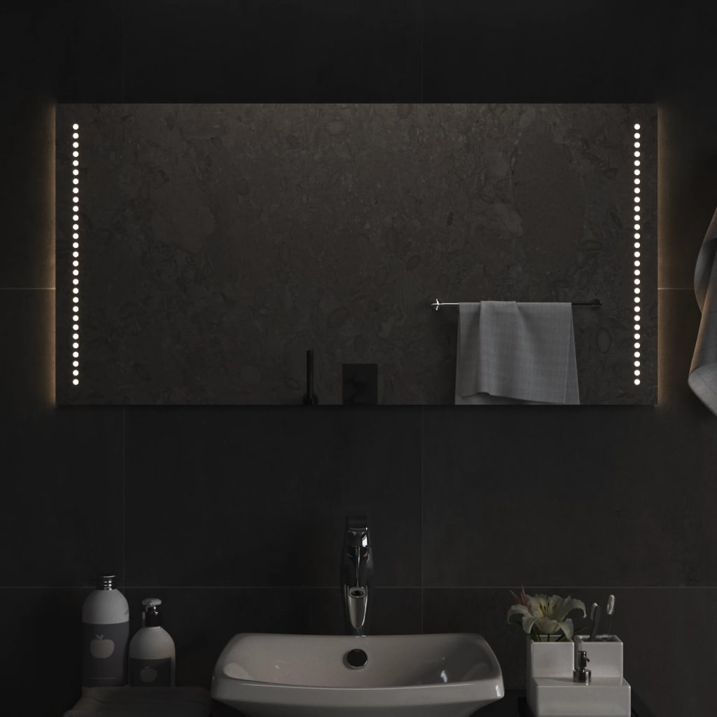 Berkfield LED Bathroom Mirror 50x100 cm