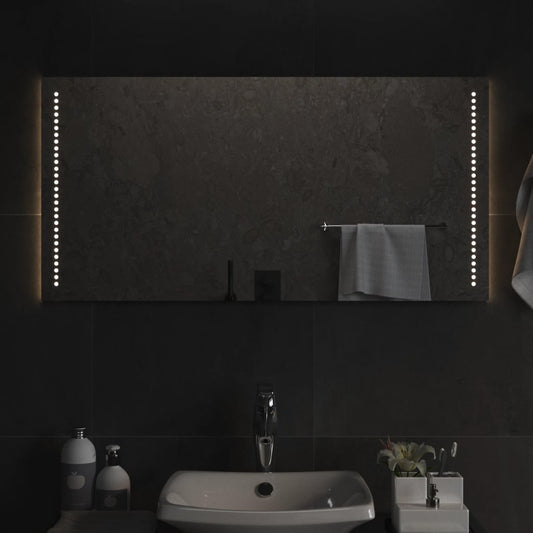 Berkfield LED Bathroom Mirror 50x100 cm