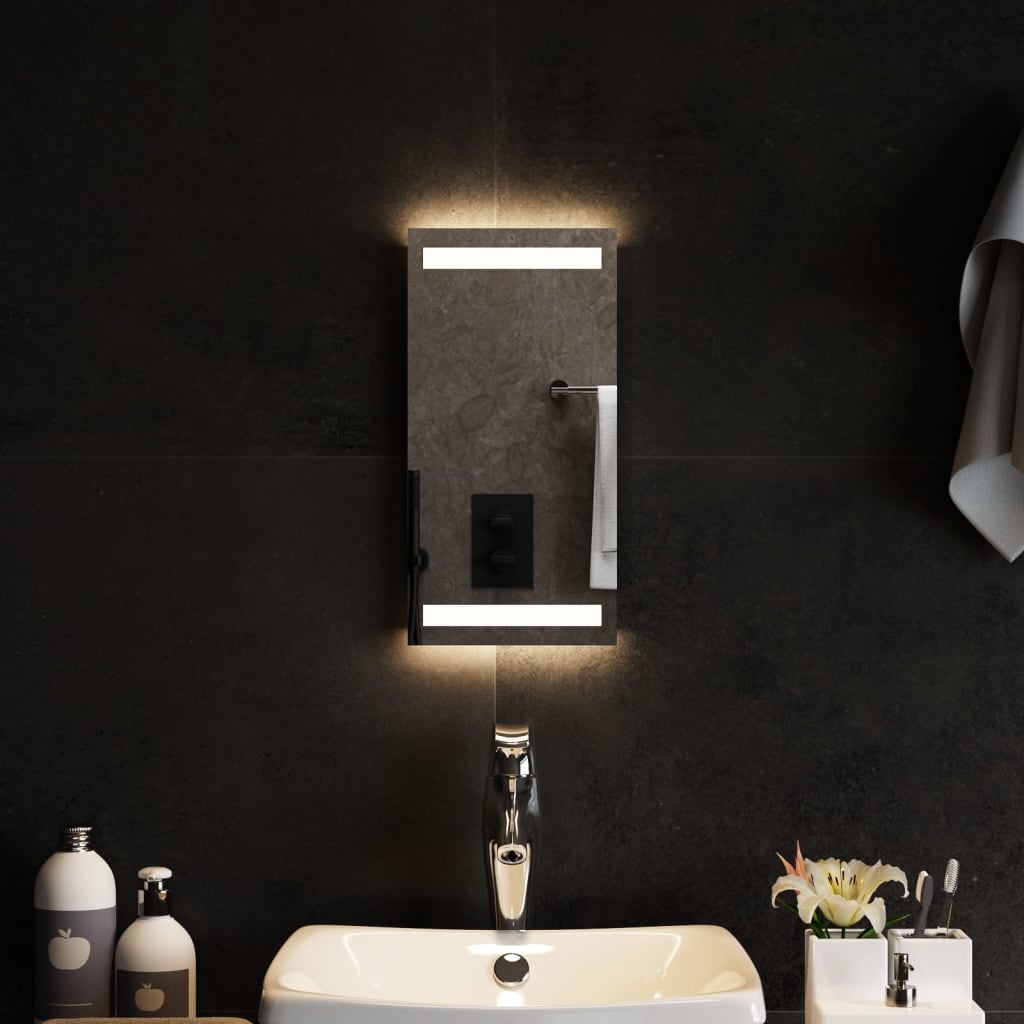 Berkfield LED Bathroom Mirror 20x40 cm