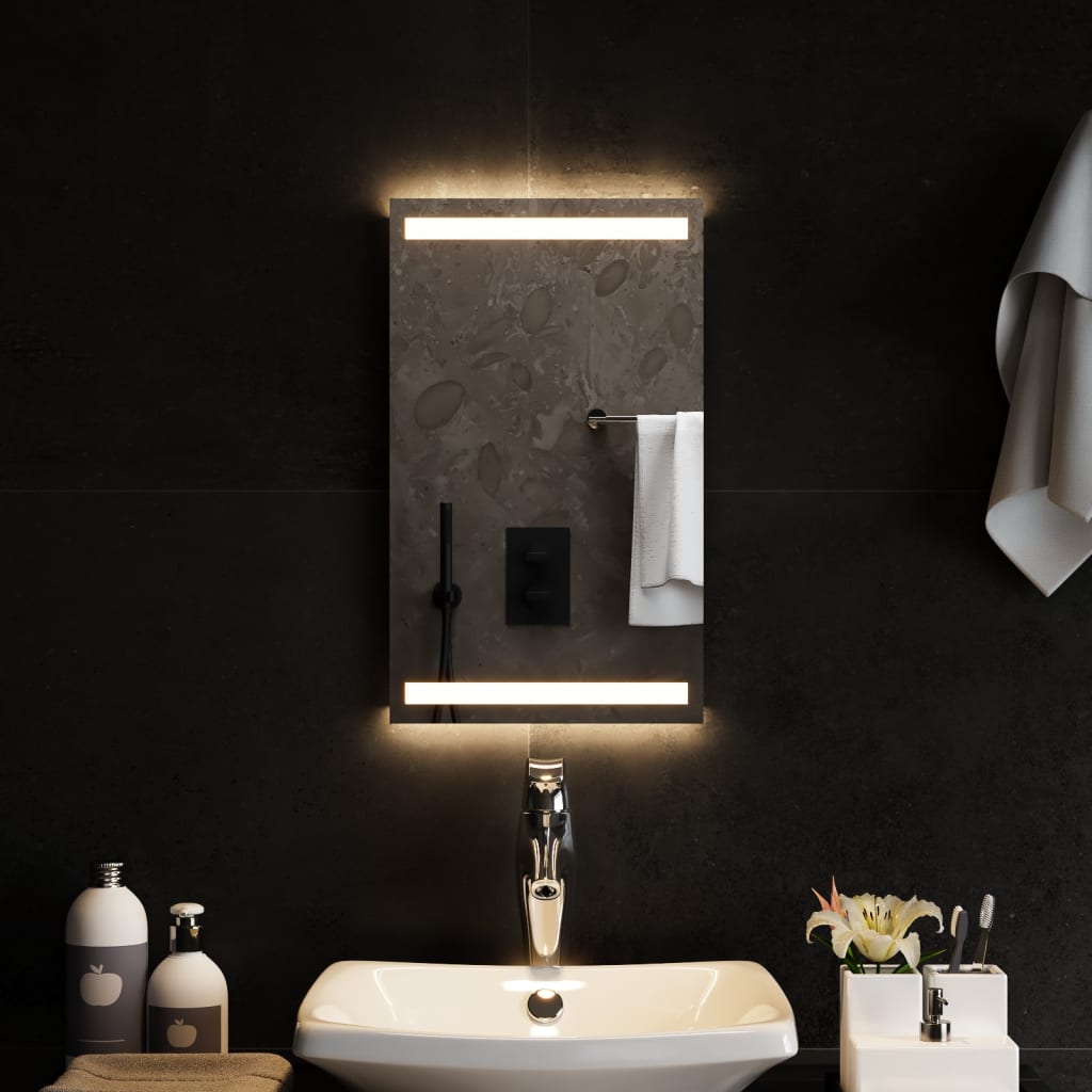 Berkfield LED Bathroom Mirror 30x50 cm
