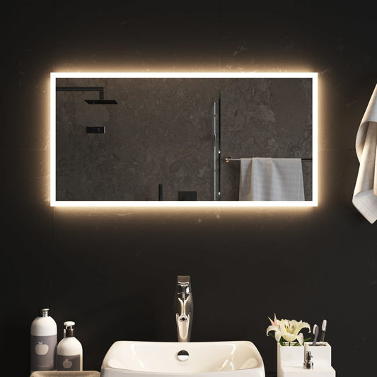 Berkfield LED Bathroom Mirror 40x80 cm