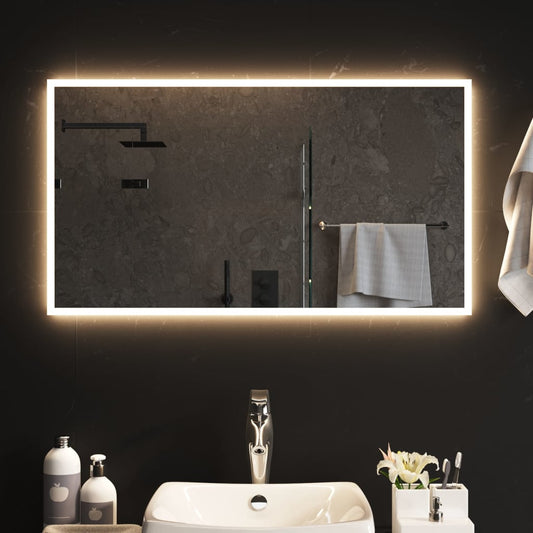 Berkfield LED Bathroom Mirror 50x90 cm