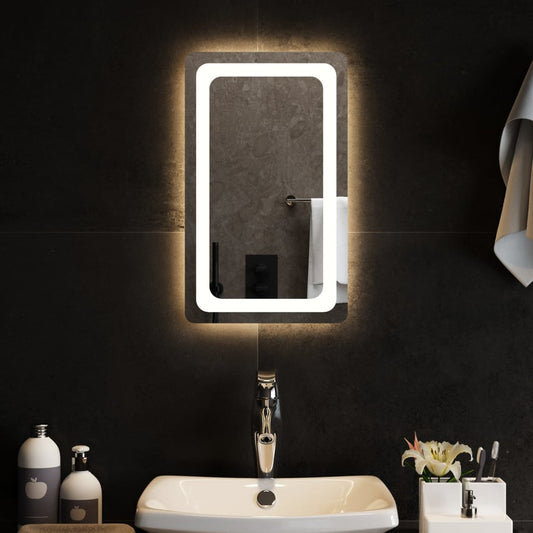 Berkfield LED Bathroom Mirror 30x50 cm