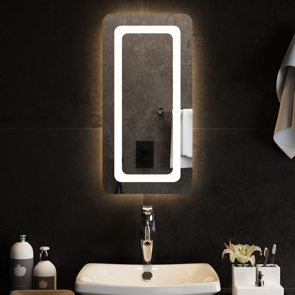 Berkfield LED Bathroom Mirror 30x60 cm