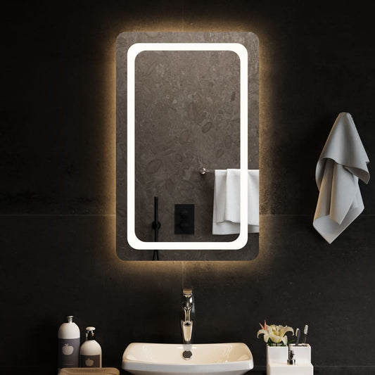 Berkfield LED Bathroom Mirror 50x80 cm