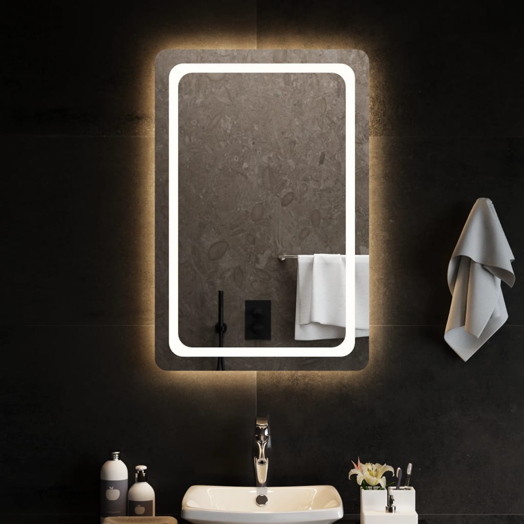 Berkfield LED Bathroom Mirror 60x90 cm