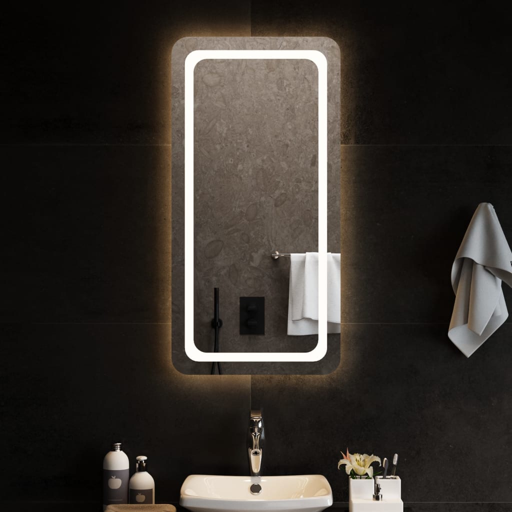Berkfield LED Bathroom Mirror 50x100 cm