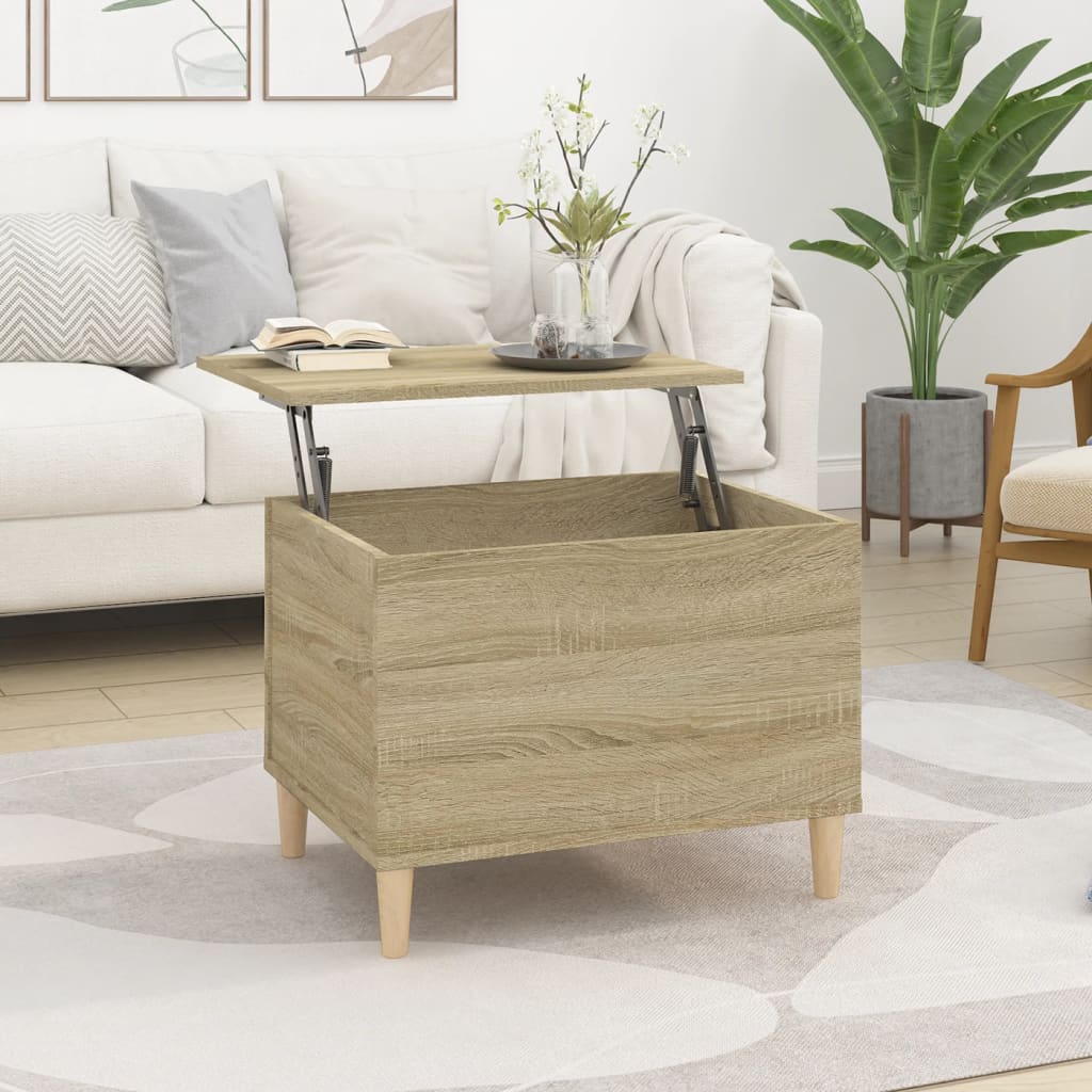 Berkfield Coffee Table Sonoma Oak 60x44.5x45 cm Engineered Wood