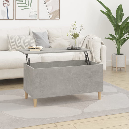 Berkfield Coffee Table Concrete Grey 90x44.5x45 cm Engineered Wood