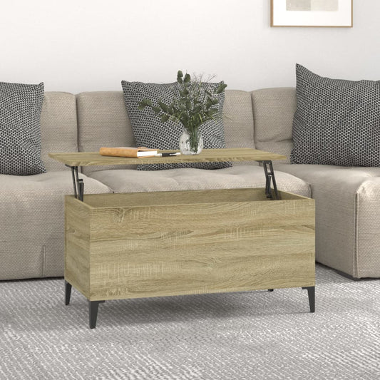 Berkfield Coffee Table Sonoma Oak 90x44.5x45 cm Engineered Wood