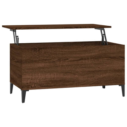 Berkfield Coffee Table Brown Oak 90x44.5x45 cm Engineered Wood